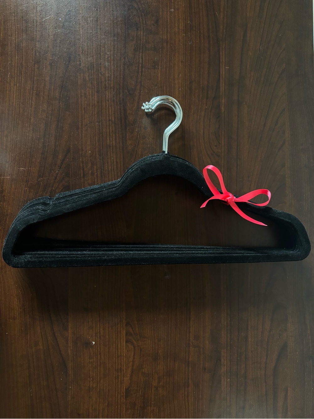 Velvet Non-Slip Clothing Hangers Black